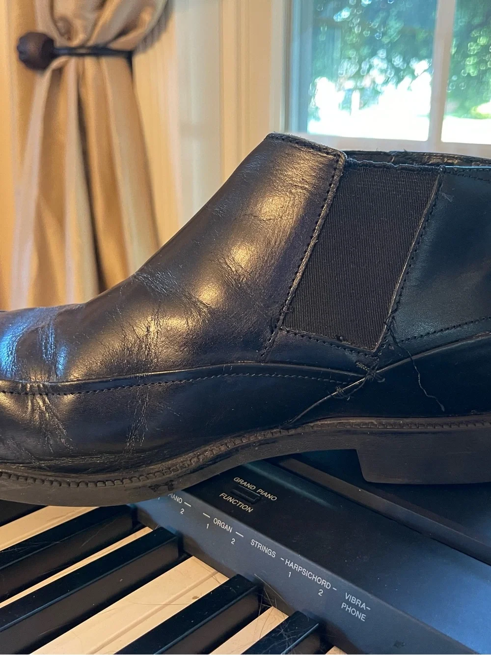 Stacy Adams Men’s Edison Blk Leather Boot Shoes SZ 11